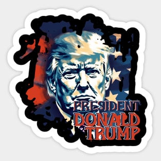 PRESIDENT DONALD TRUMP Sticker